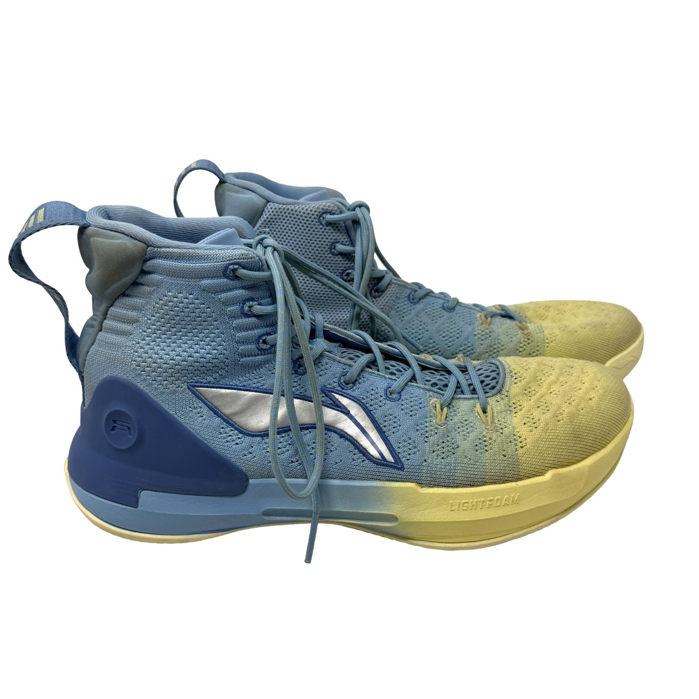 Li-Ning Yushuai 13 Blue Men's Basketball Shoes Gradient Street ABAP075-4H sz 11